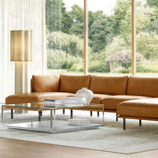 Wells 84" Leather Sofa