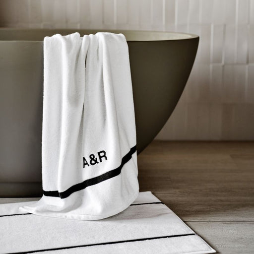 Tuxedo Organic Cotton White Washcloth