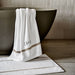 Tuxedo Stripe Organic Cotton Sand Beige Hand Towel