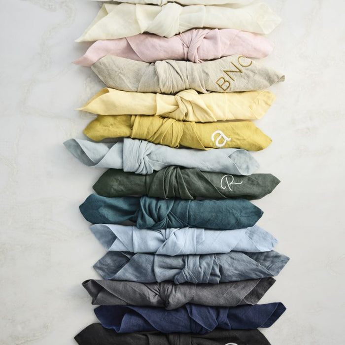 Marin Slate Blue EUROPEAN FLAX -Certified Linen Napkin