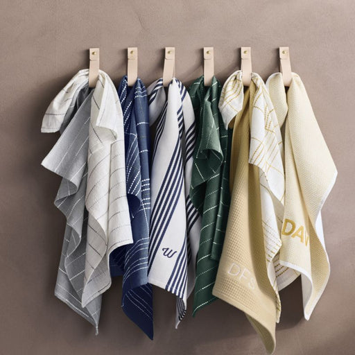 Waffle Terry Saffron Yellow Organic Cotton Dish Towels, Set of 2