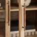 Clairemont 38" Natural Wood 3-Shelf Storage Bookcase