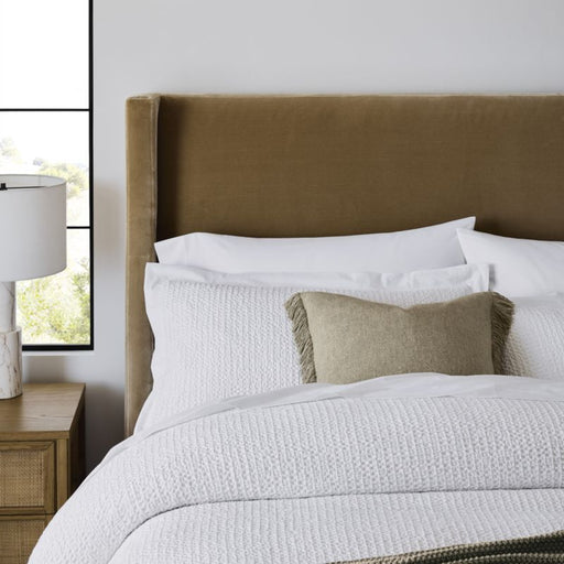 Organic Cotton Waffle Crisp White Full/Queen Duvet Cover