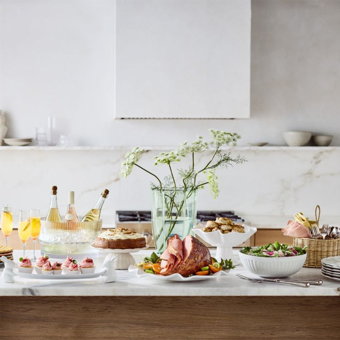 White Ceramic Bunny Platter