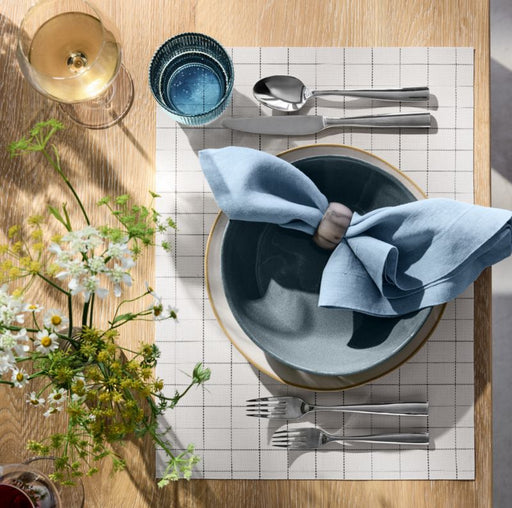 Marin Slate Blue Stoneware Low Bowl