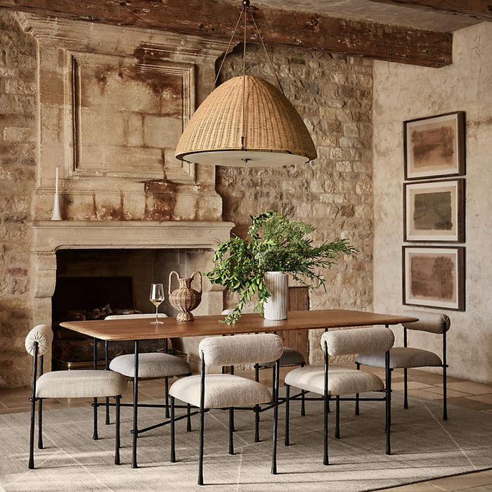 Brussels Metal Upholstered Dining Chair