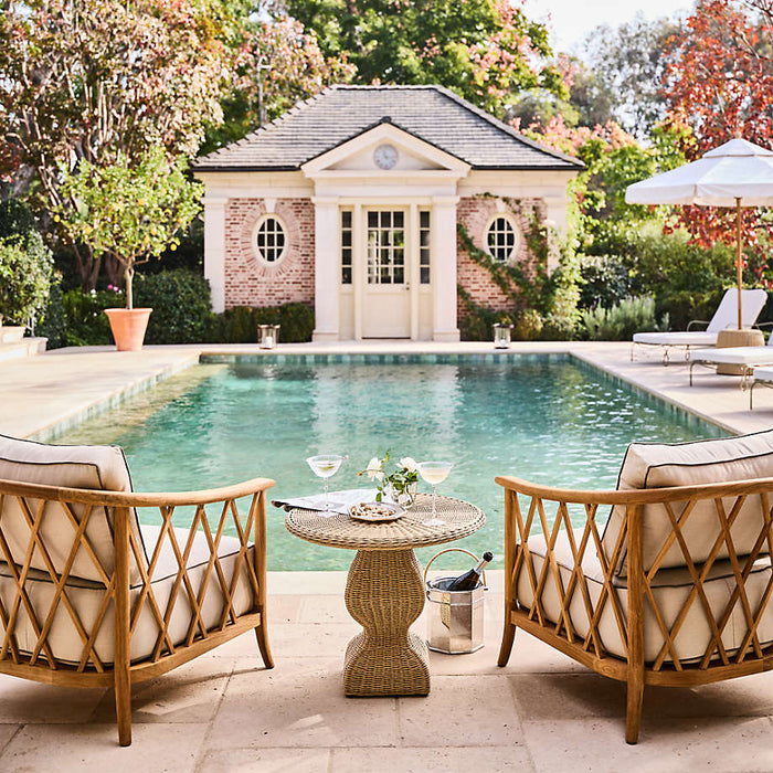 The Hartford Wood Outdoor Lounge Chair by Jake Arnold