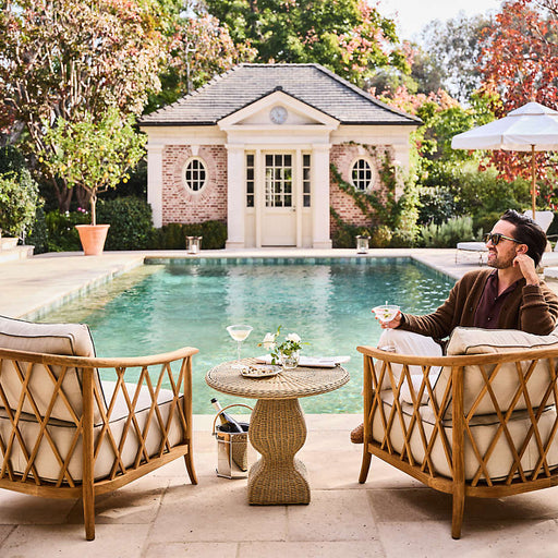 The Hartford Wood Outdoor Lounge Chair by Jake Arnold