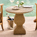 The Felix Wicker Outdoor Accent Table by Jake Arnold