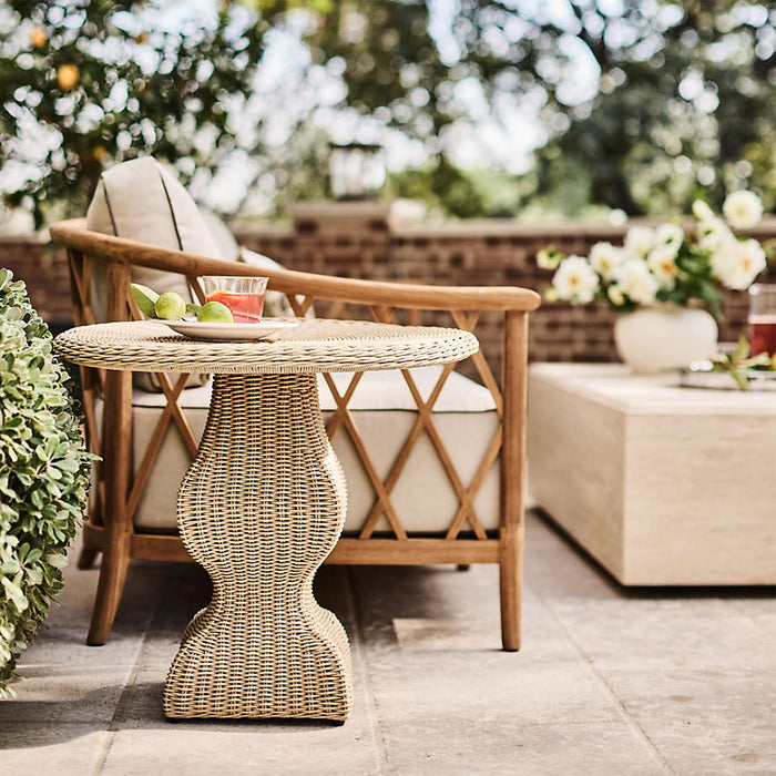 The Hartford 90" Wood Outdoor Sofa by Jake Arnold