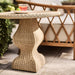The Felix Wicker Outdoor Accent Table by Jake Arnold