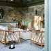 The Hartford 90" Wood Outdoor Sofa by Jake Arnold