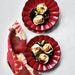 Fortune Garden Stoneware Red Scallop Salad Plate