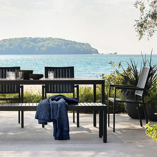 Alfresco 35" Black Outdoor Cafe Table