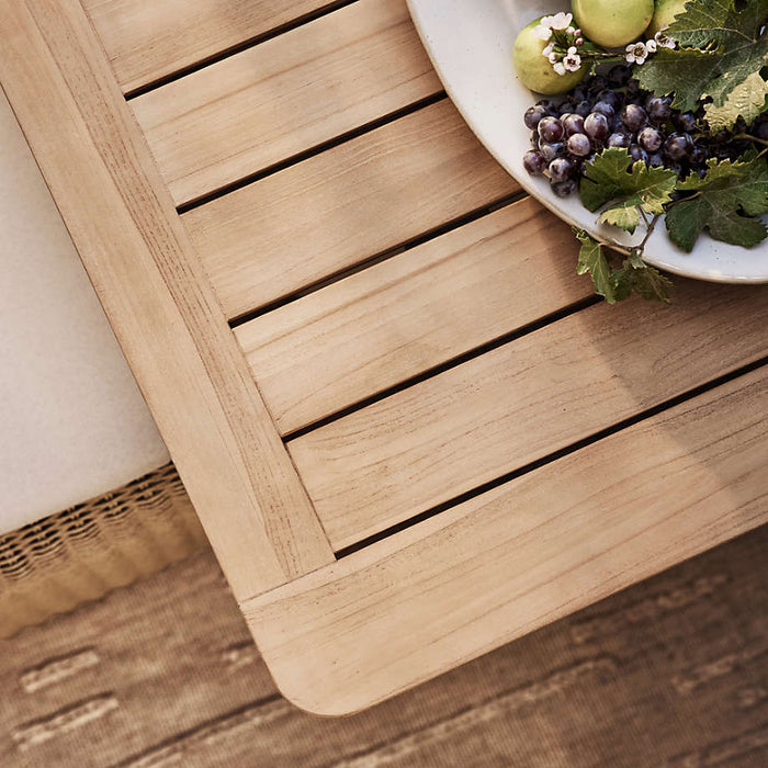 Ipanema 86" Outdoor Dining Table with Wicker Dining Chairs