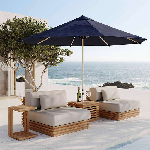 Batten Natural Teak Outdoor C Table