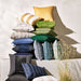 Sunbrella ® Flashy Stripe 24"x16" Sand Beige Outdoor Throw Pillow