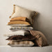 Gracinha Zigzag Fringe Organic Cotton 22"x15" Moroccan Ocher Throw Pillow Cover