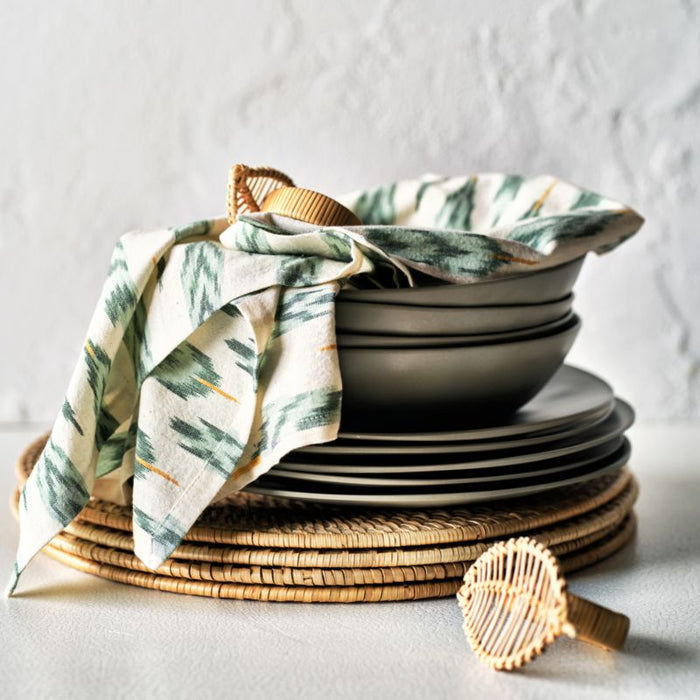 Andres Matte Grey Outdoor Melamine Low Bowl