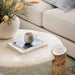 Sassolino Concrete and Burl Wood Coffee Table by Athena Calderone