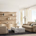 Coast 80" Whitewashed Oak Open Storage Bookcase