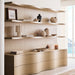 Coast 80" Whitewashed Oak Open Storage Bookcase