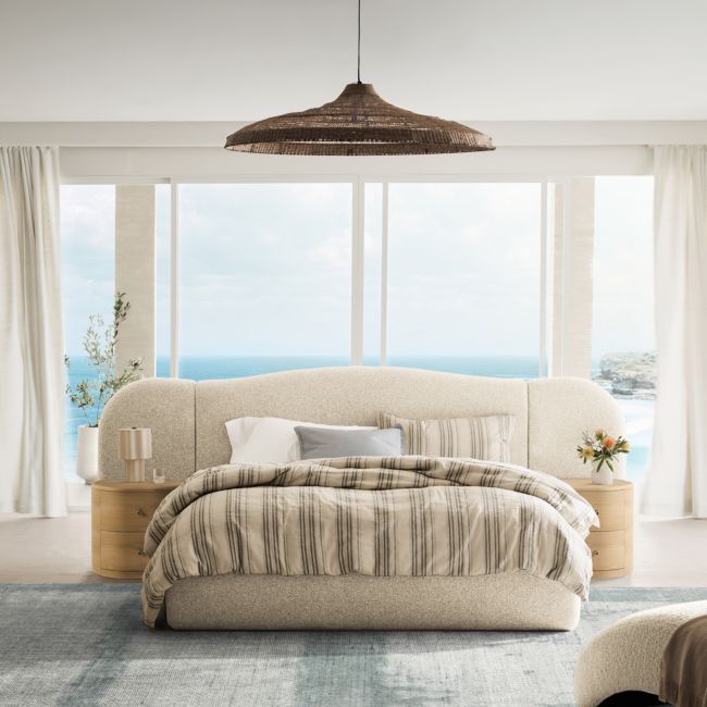 Aire Natural European Linen Mist Blue Euro Bed Pillow Sham