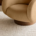 Kessler Leather Swivel Accent Chair