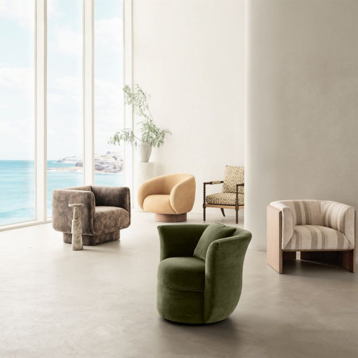 Anvers Striped Accent Chair