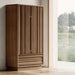 Ada 40" Fumed Oak Closed Storage Cabinet