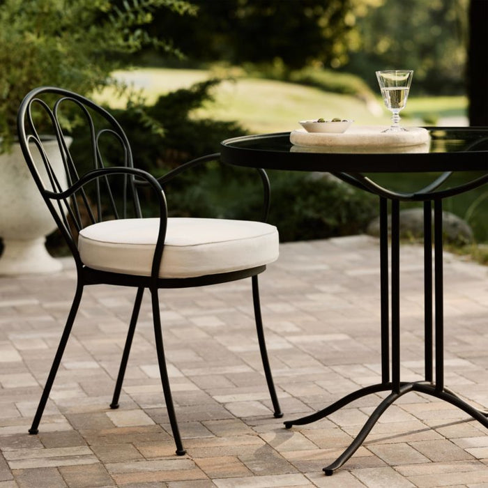 Galleria Metal Outdoor Dining Armchair with Cushion