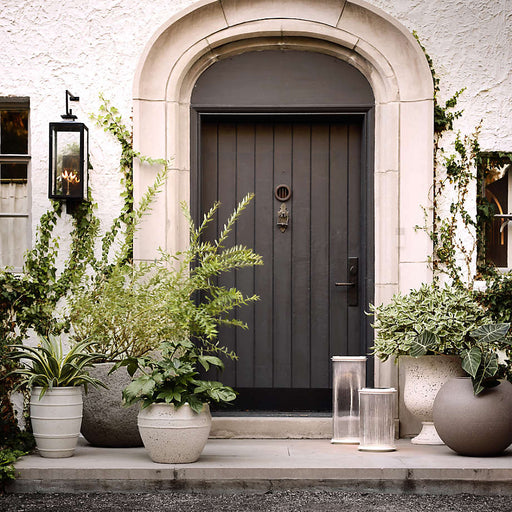Kina 20.08" x 14.57" White Indoor/Outdoor Fiberstone Planter