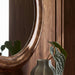 Mota Dark Burl Wood Round Wall Mirror