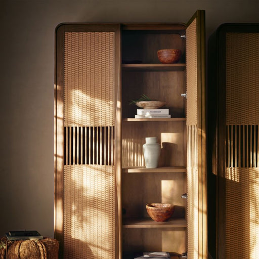 Talay 44" Fumed Oak Closed Storage Cabinet