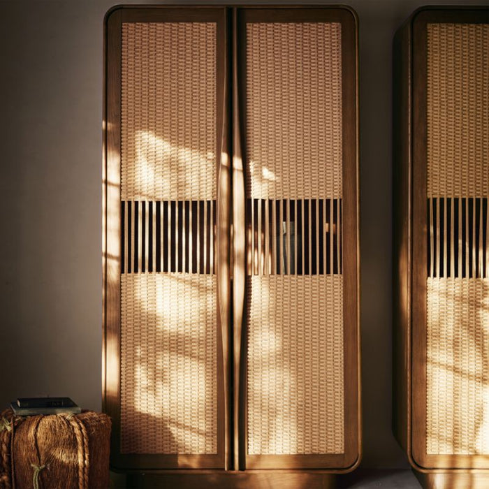 Talay 44" Fumed Oak Closed Storage Cabinet