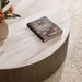 Troupe Marble and Oak Ribbed 56" Round Coffee Table