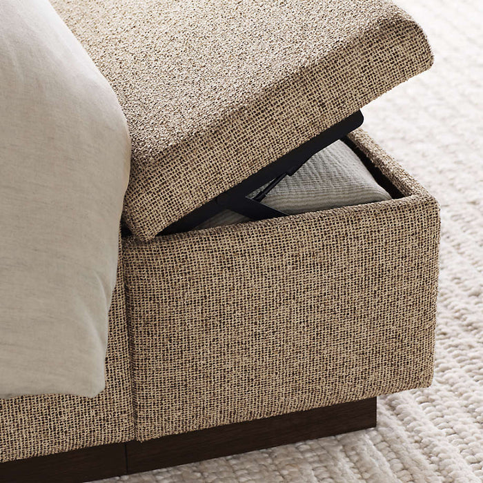 Larchmont Upholstered Queen Bed with Storage Bench