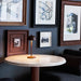Chelsea 36" Carrara Marble and Walnut Round Bistro Dining Table