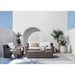 Abaco 83" Resin Wicker Outdoor Sofa with Canvas Natural Sunbrella ® Cushions