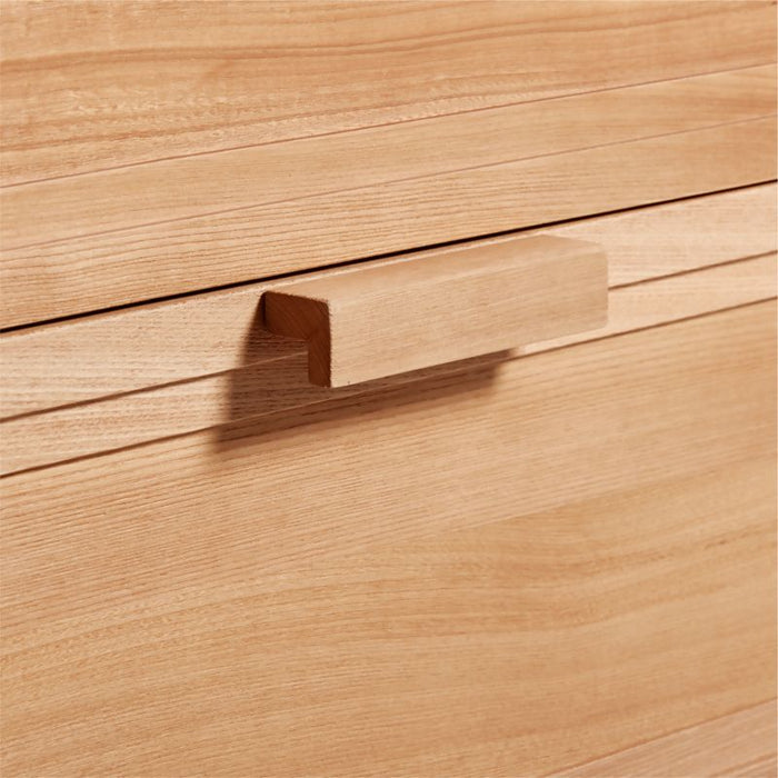 Calypso 90" Natural Wood Storage Media Console