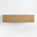 Campagna 76" Rattan and Natural Oak Wood Storage Media Console