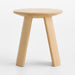 Canberra Carved White Oak 20" Side Table
