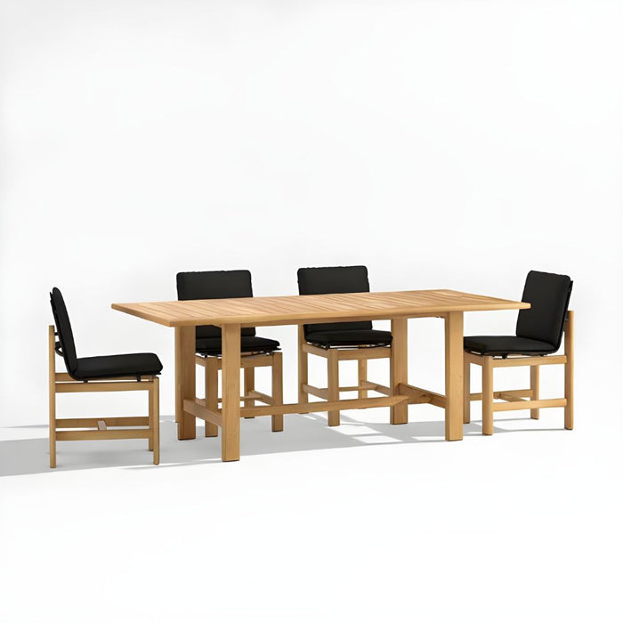 Anguilla Teak Outdoor Dining Table Set