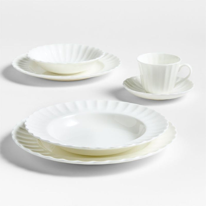 Capella White Bone China Small Bowl