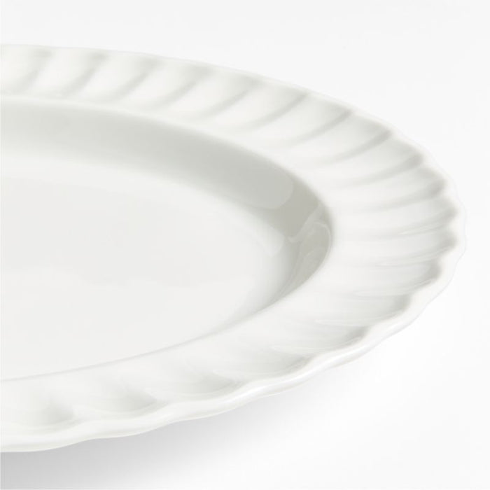 Capella White Bone China Platter