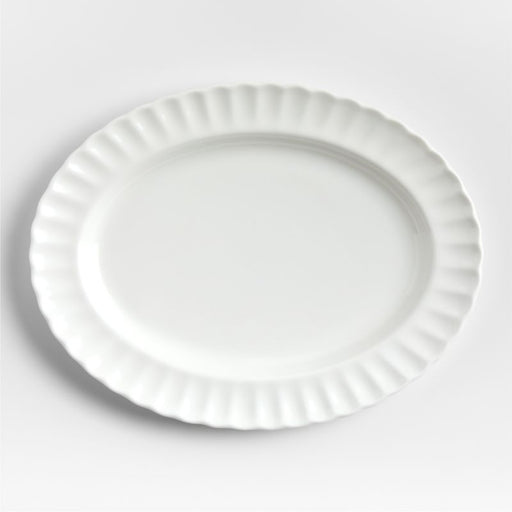 Capella White Bone China Platter