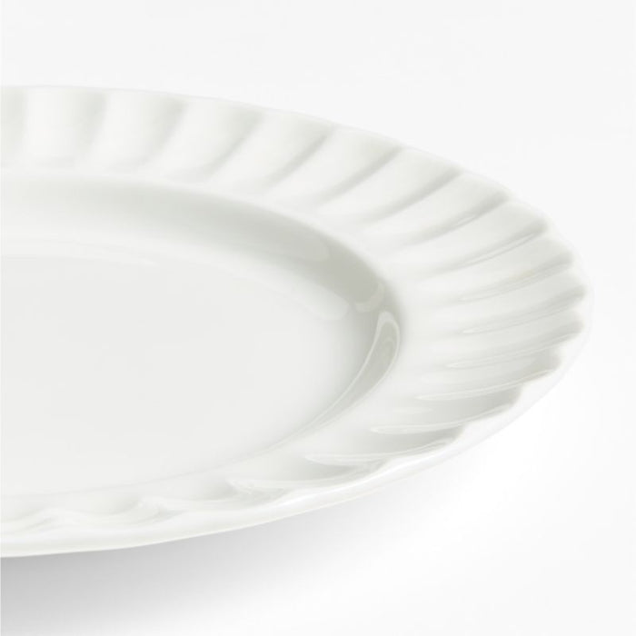 Capella White Bone China Salad Plate