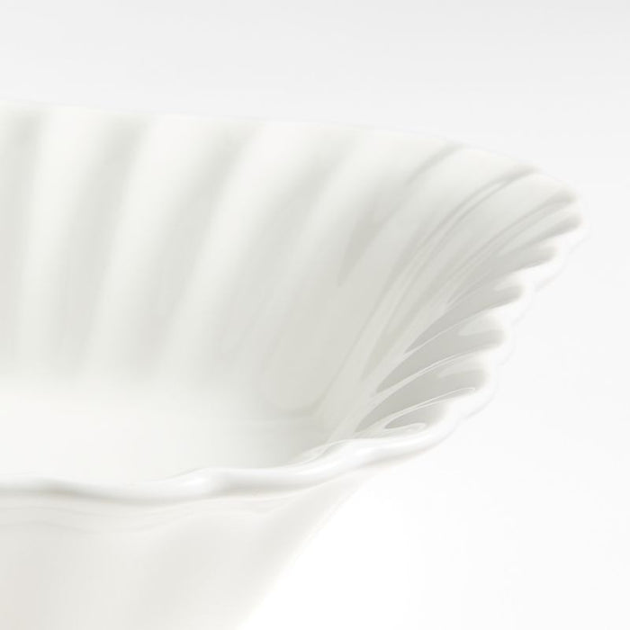 Capella White Bone China Serving Bowl