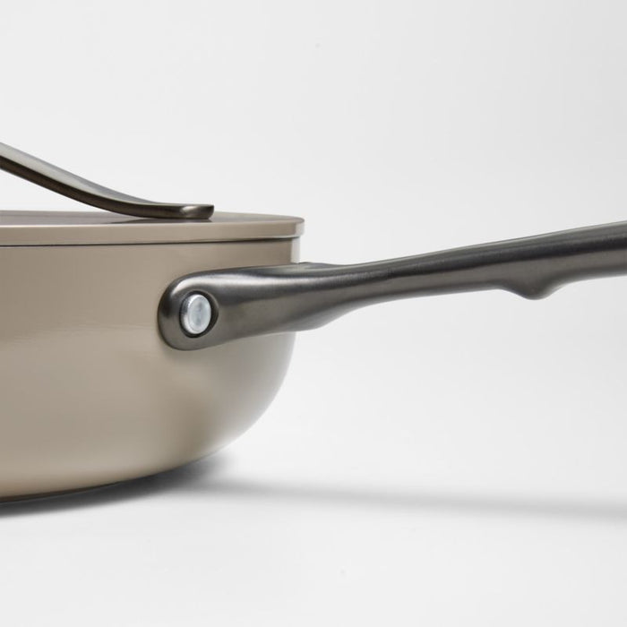 Caraway ® Home 12-Piece Pebble Ceramic Non-Stick Cookware Set with Gunmetal Hardware