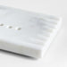 Carmen White Marble Soap Dish